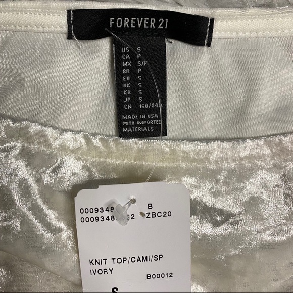 Forever 21 Crushed Velvet Cropped Cami🌟 - Picture 6 of 10